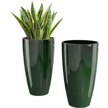 Eco-Friendly 21-Inch Tall Outdoor Planter Set - Stylish and Durable Design..