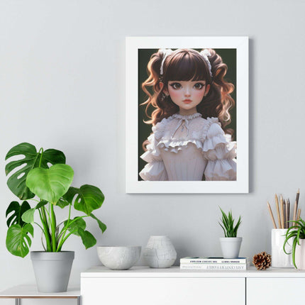 Eco-Friendly 3D Girl Wall Art with Sustainable Frame: Modern Green Home Decor - Très Elite