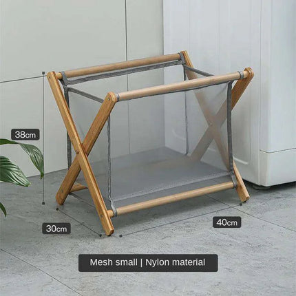 Eco-Friendly Bamboo Foldable Laundry Hamper - Stylish and Space-Saving Storage Solution - Très Elite