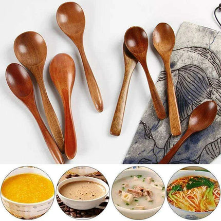 Eco-Friendly Bamboo Spoon for Kids - Perfect Kitchen Utensil for Soups, Rice, and Treats - Très Elite