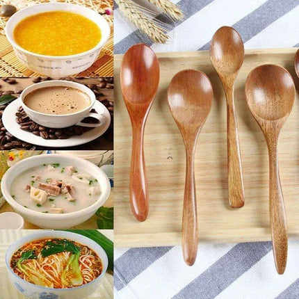 Eco-Friendly Bamboo Spoon for Kids - Perfect Kitchen Utensil for Soups, Rice, and Treats - Très Elite