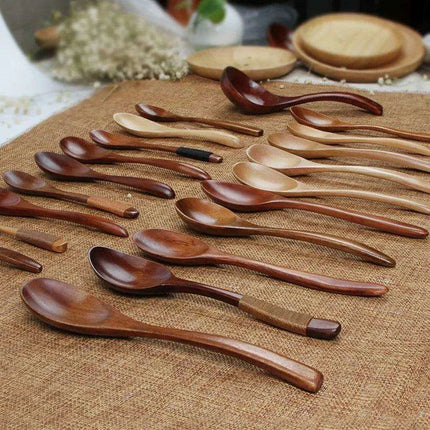Eco-Friendly Bamboo Spoon for Kids - Perfect Kitchen Utensil for Soups, Rice, and Treats - Très Elite