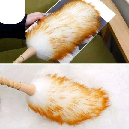 Eco-Friendly Bamboo Wool Duster - 50cm Anti-Static Cleaning Tool for Home and Furniture - Très Elite