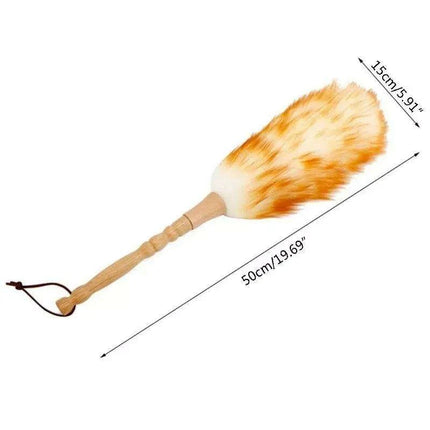 Eco-Friendly Bamboo Wool Duster - 50cm Anti-Static Cleaning Tool for Home and Furniture - Très Elite