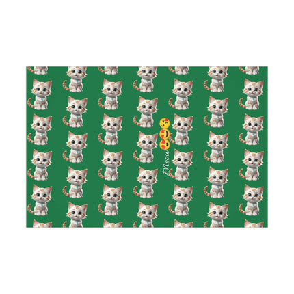 Eco-Friendly Cat Lover's Gift Wrap in Elegant Matte & Satin Finishes - Très Elite