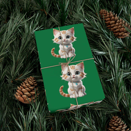 Eco-Friendly Cat Lover's Gift Wrap in Elegant Matte & Satin Finishes - Très Elite