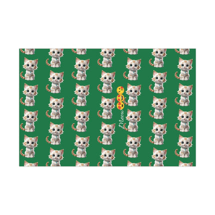 Eco-Friendly Cat Lover's Gift Wrap in Elegant Matte & Satin Finishes - Très Elite