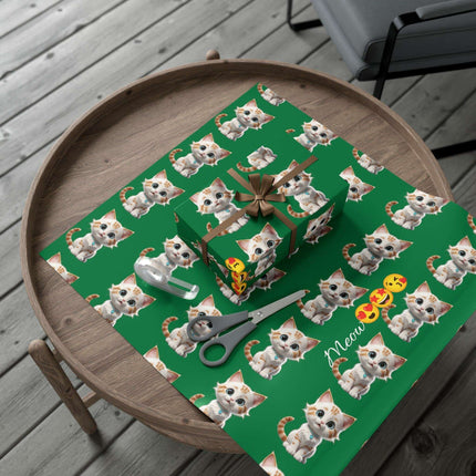 Eco-Friendly Cat Lover's Gift Wrap in Elegant Matte & Satin Finishes - Très Elite