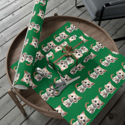 Eco-Friendly Cat Lover's Gift Wrap in Elegant Matte & Satin Finishes - Très Elite