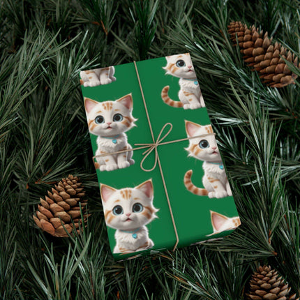 Eco-Friendly Cat Lover's Gift Wrap in Elegant Matte & Satin Finishes - Très Elite