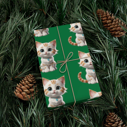 Eco-Friendly Cat Lover's Gift Wrap in Elegant Matte & Satin Finishes - Très Elite