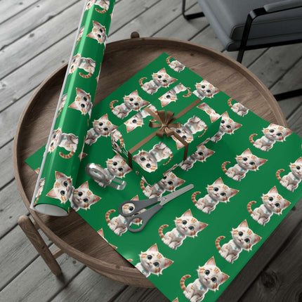 Eco-Friendly Cat Lover's Gift Wrap in Elegant Matte & Satin Finishes - Très Elite