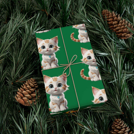 Eco-Friendly Cat Lover's Gift Wrap in Elegant Matte & Satin Finishes - Très Elite