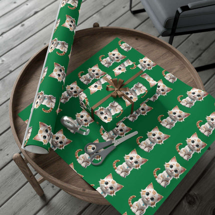 Eco-Friendly Cat Lover's Gift Wrap in Elegant Matte & Satin Finishes - Très Elite