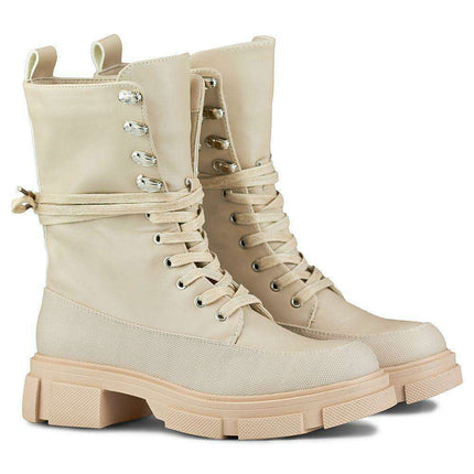 Eco-Friendly Chic Leather Ankle Boots for Fall and Winter - Très Elite