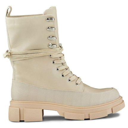 Eco-Friendly Chic Leather Ankle Boots for Fall and Winter - Très Elite