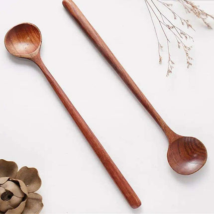 Eco-Friendly Ellipse Wooden Utensil Set for Gourmet Cooking - Très Elite