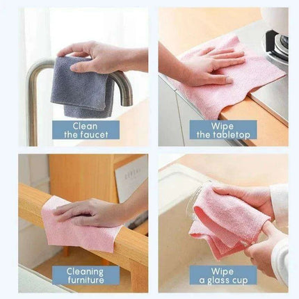 Eco-Friendly Perforated Microfiber Cleaning Towel Roll for Sustainable Kitchen Use..