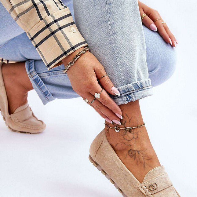 Eco-Friendly Rhinestone Moccasins 180116