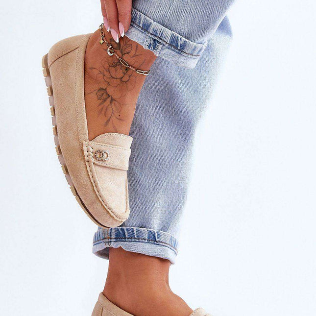 Eco-Friendly Rhinestone Moccasins 180116