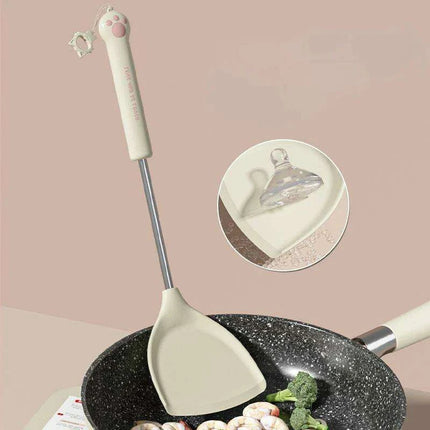 Eco-Friendly Silicone Cooking Utensil Set with Unique Subnets Design - Durable Kitchen Essentials - Très Elite