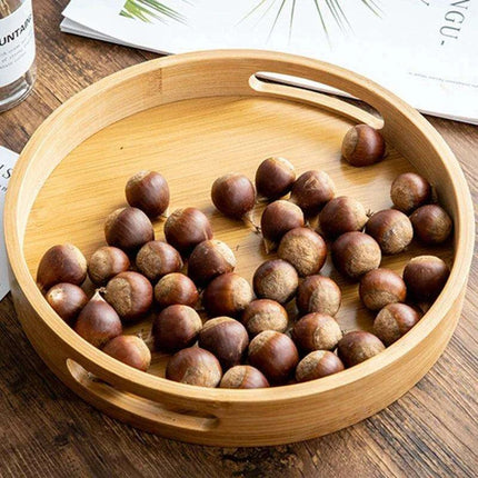 Eco-Friendly Wooden Tray Set for Tea Ceremonies - Versatile Serving Solution with Coasters - Très Elite