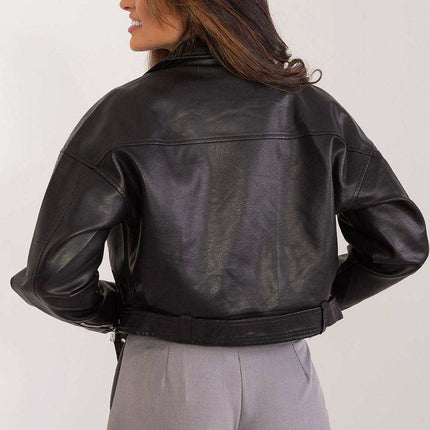 Eco Leather Ramon Jacket with Zippered Sleeves