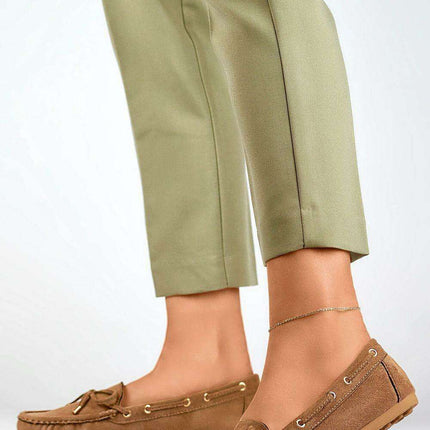Eco-Suede Brown Moccasin PRIMO - Très Elite