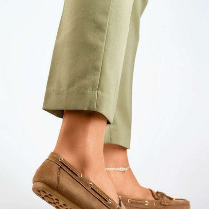Eco-Suede Brown Moccasin PRIMO - Très Elite