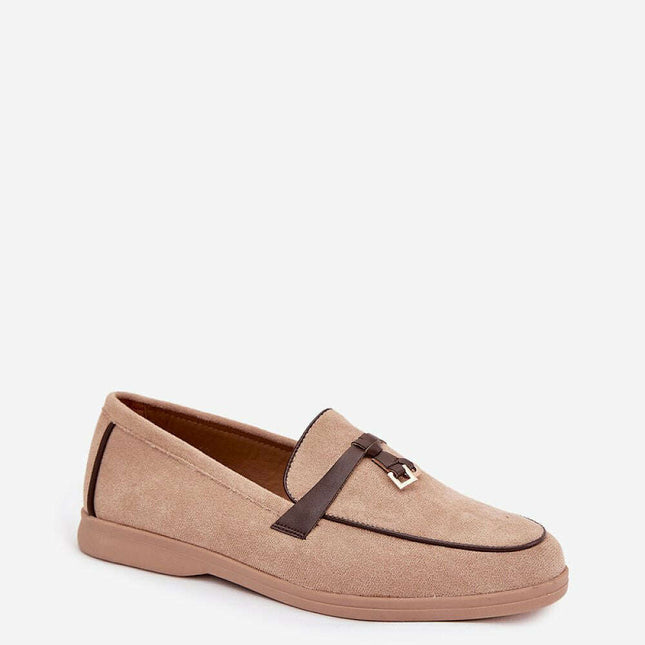 Eco Suede Women’s Moccasin Loafers – Decorative Front, All-Day Comfort - Très Elite