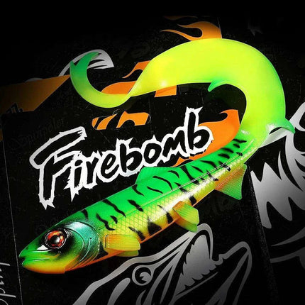 Eel-Inspired Trophy Pike Firebomb Swimbait - Premium Fishing Lure..
