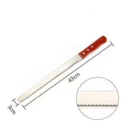 Efficient Wooden Bread Knife Trio - Slice with Ease and Precision..