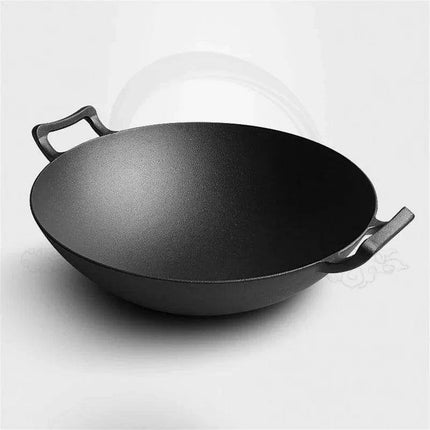 Effortless Cast Iron Skillet with Double Ears - Say Goodbye to Greasy Fumes and Sticking - Très Elite