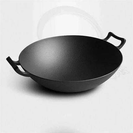 Effortless Cast Iron Skillet with Double Ears - Say Goodbye to Greasy Fumes and Sticking - Très Elite