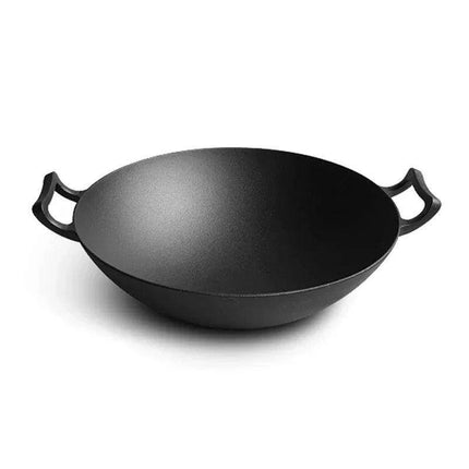Effortless Cast Iron Skillet with Double Ears - Say Goodbye to Greasy Fumes and Sticking - Très Elite