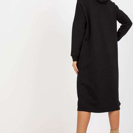 Effortless Chic Hooded Sweat Dress - Très Elite