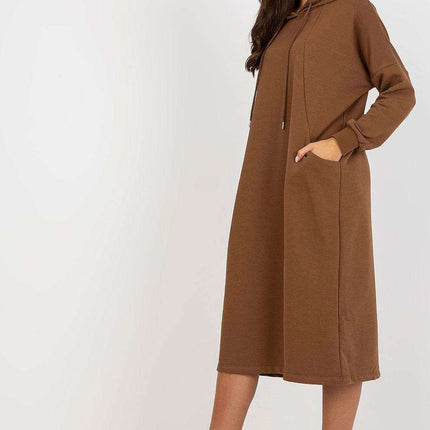 Effortless Chic Hooded Sweat Dress - Très Elite