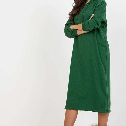 Effortless Chic Hooded Sweat Dress - Très Elite