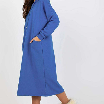 Effortless Chic Hooded Sweat Dress - Très Elite