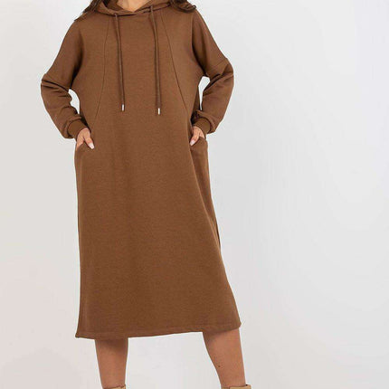 Effortless Chic Hooded Sweat Dress - Très Elite