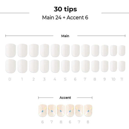 Effortless Chic Silver Gel Nail Kit with Instant Press Technology - Très Elite