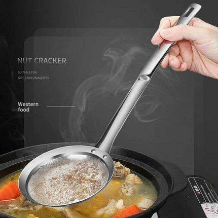 Effortless Cooking with Ergonomic Stainless Steel Skimmer Ladle