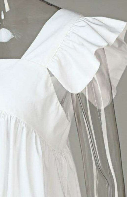 Effortless Elegance: Square Neck Skirt Set for Stylish Comfort