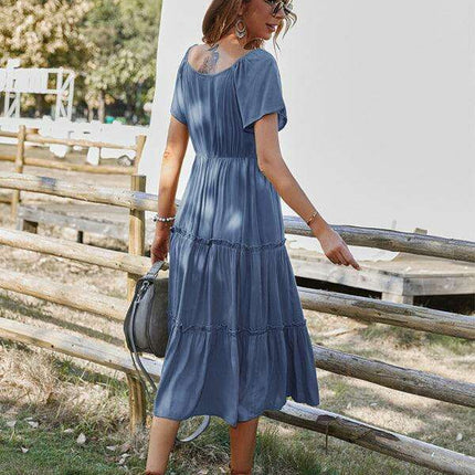 Effortless Elegance: The Essential Rayon Button-Up Dress for Summer - Très Elite