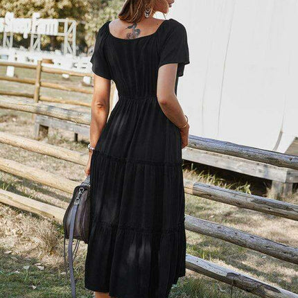Effortless Elegance: The Essential Rayon Button-Up Dress for Summer - Très Elite