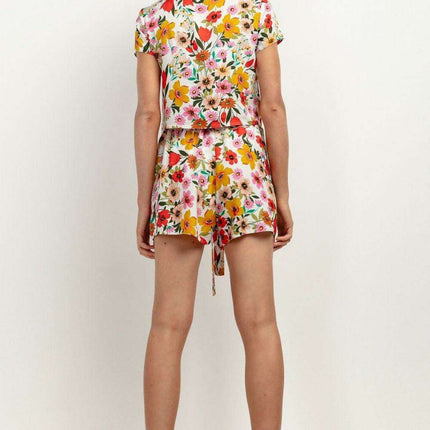Effortless Summer Viscose Patterned Shorts - Très Elite