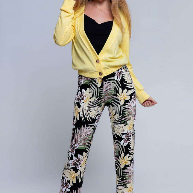 Effortless Sunny Two-Button Cardigan from the Ana and Adelina Collection by Sensis