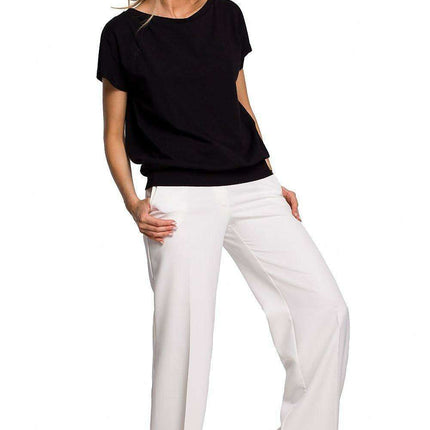 Effortlessly Chic Cotton Blend Blouse by Moe - Très Elite