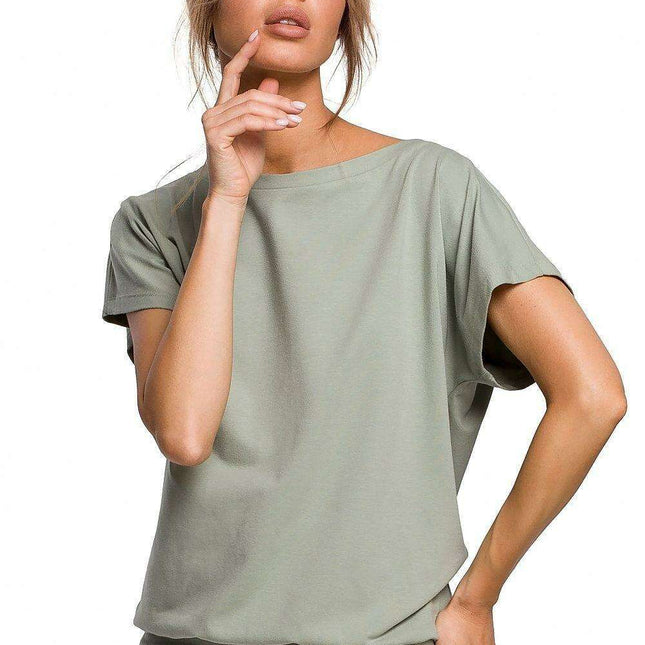 Effortlessly Chic Cotton Blend Blouse by Moe