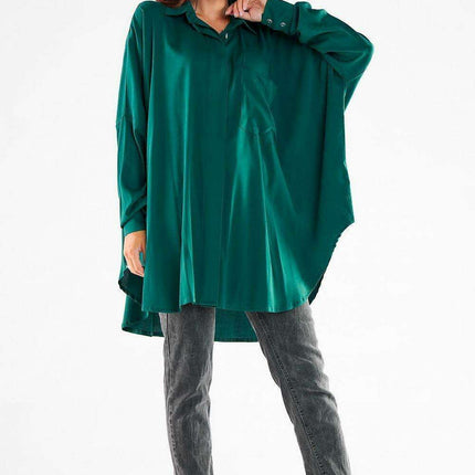 Effortlessly Chic Oversized Long Sleeve Awama Top - Très Elite